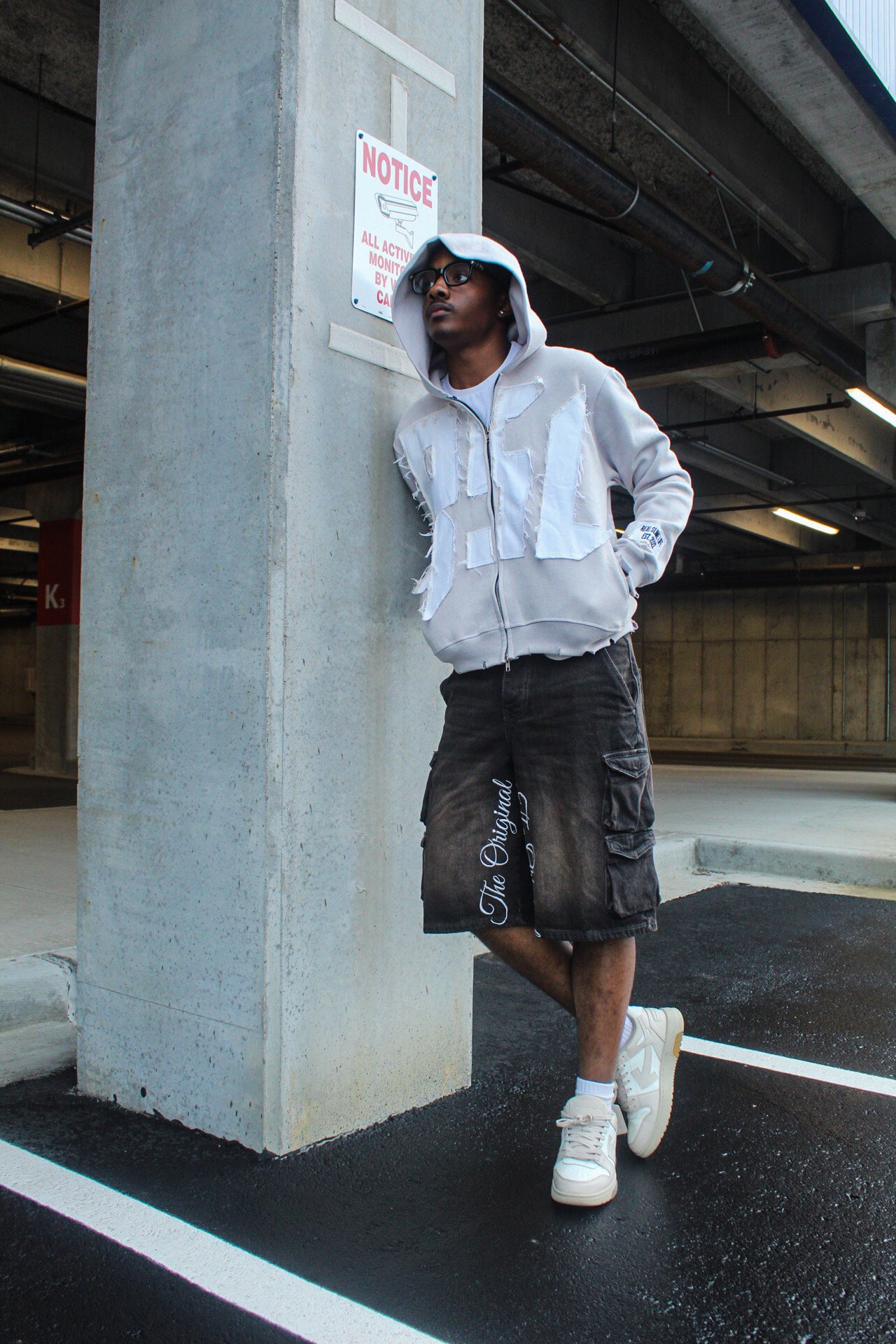 Light Gray “Members Only” zip-up