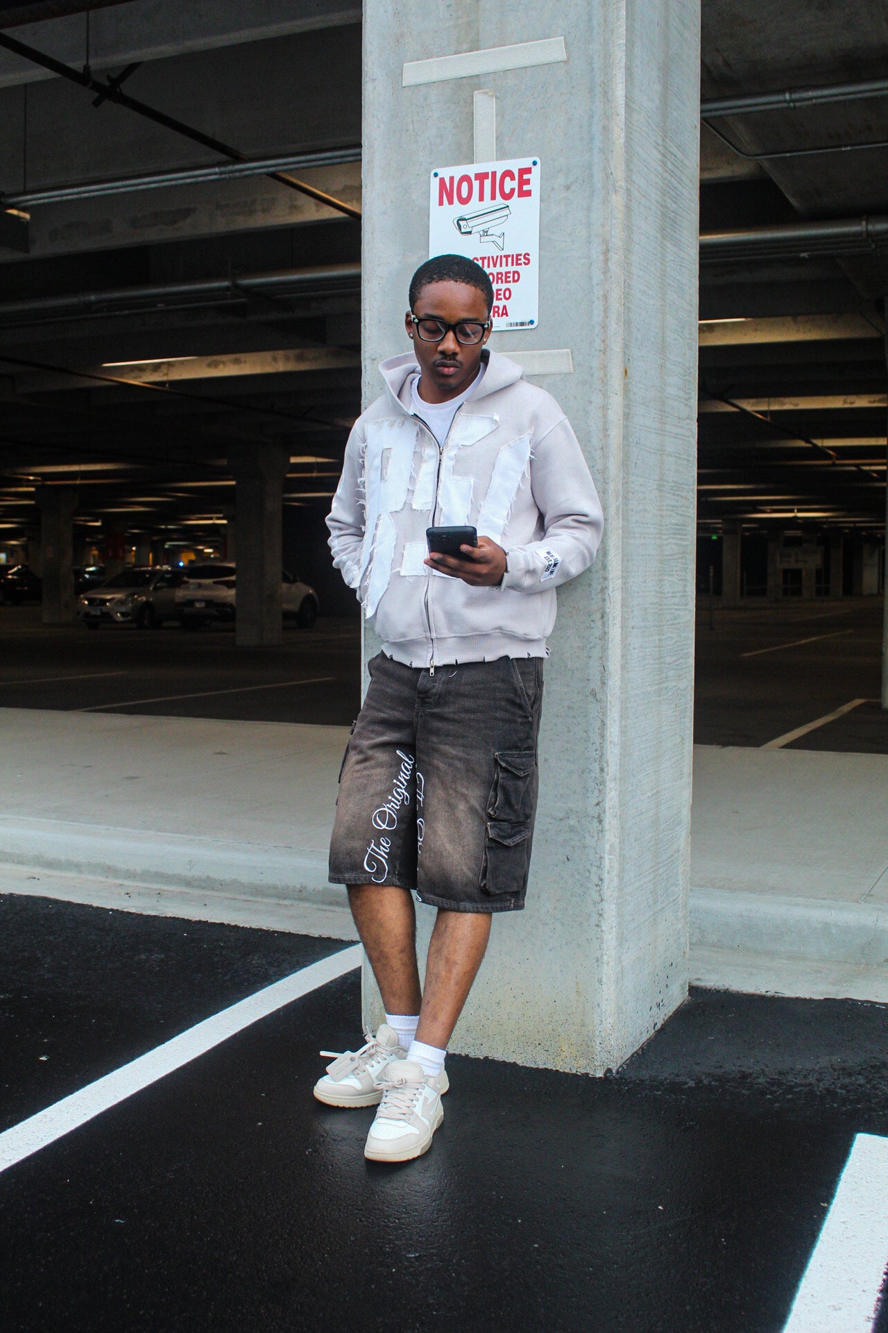 Light Gray “Members Only” zip-up