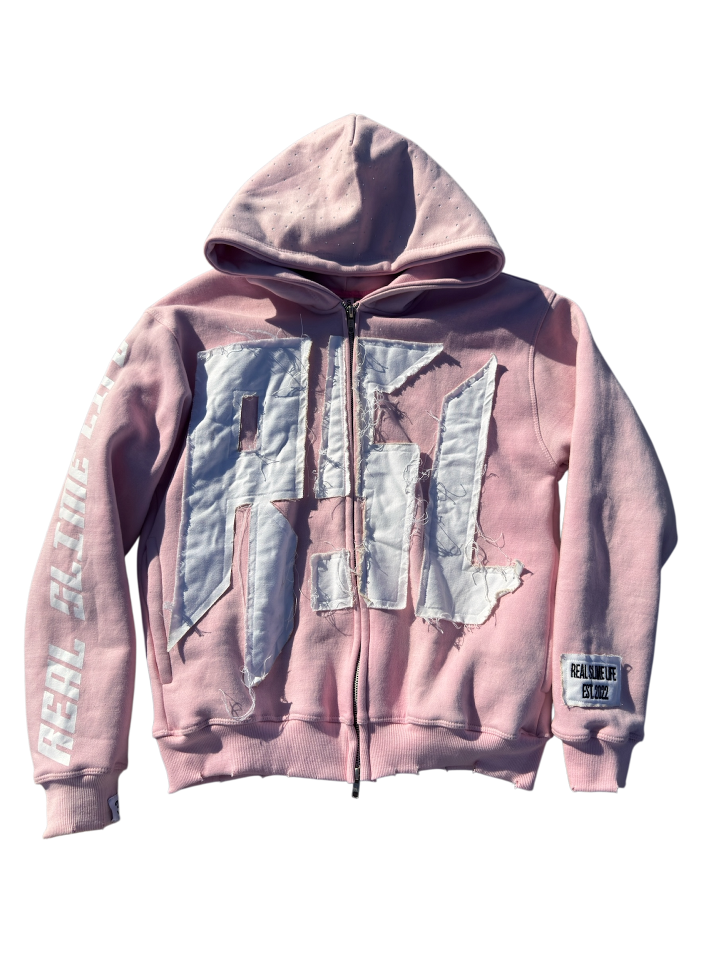 Pink “Members Only” zip-up