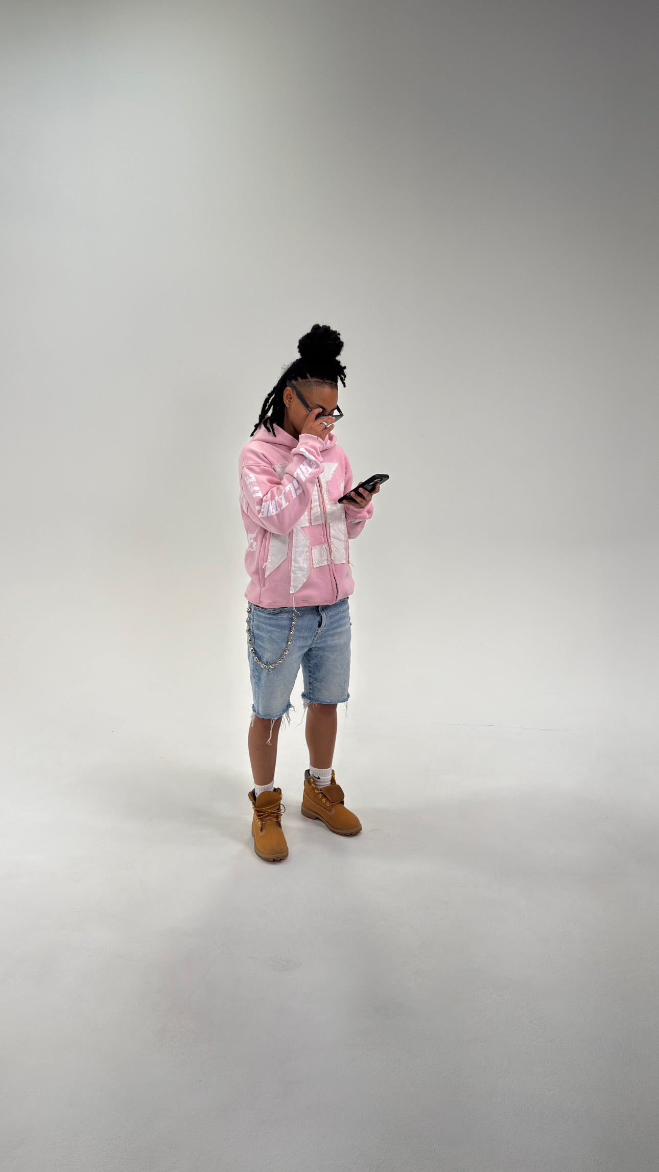 Pink “Members Only” zip-up
