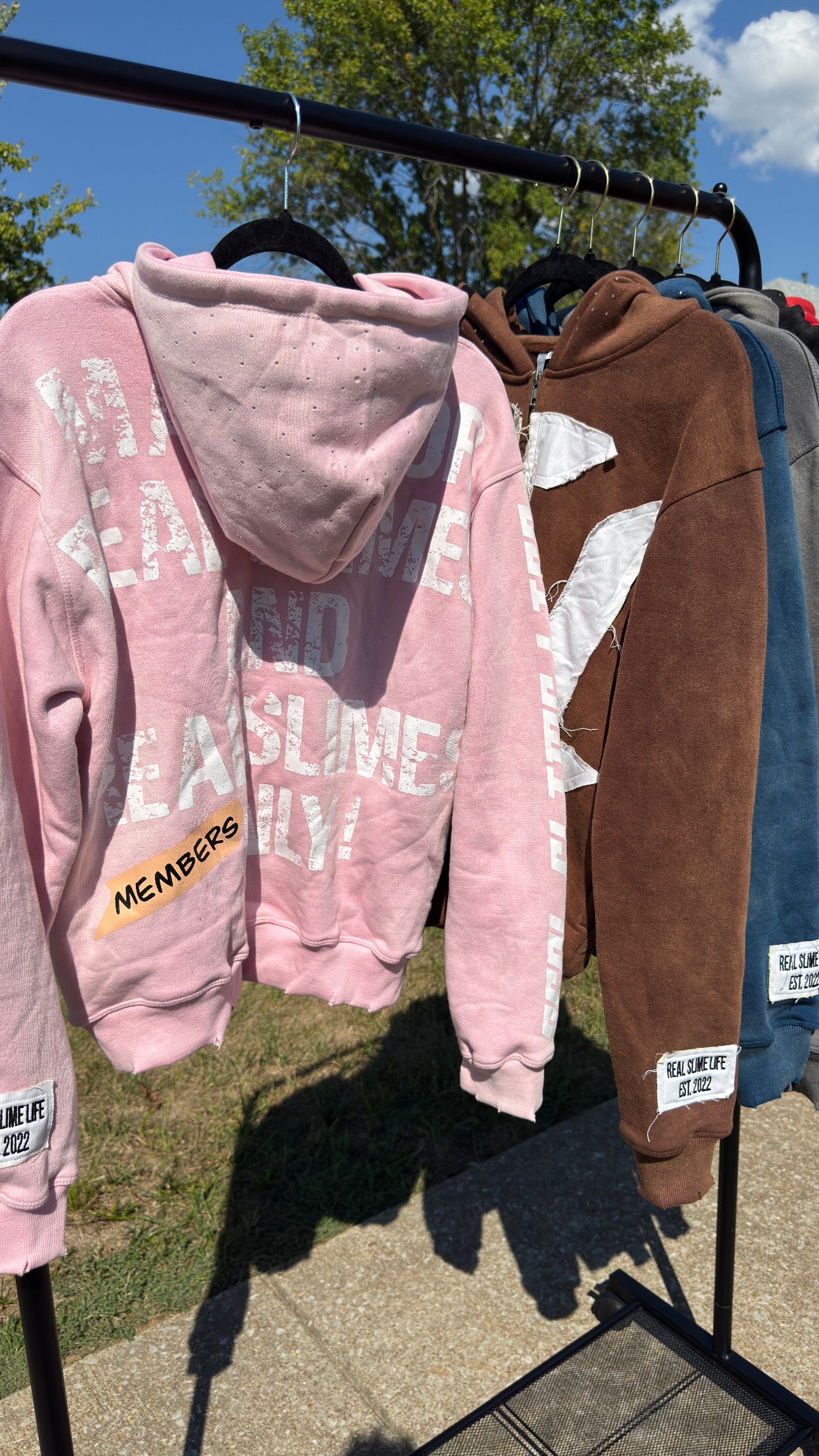 Pink “Members Only” zip-up