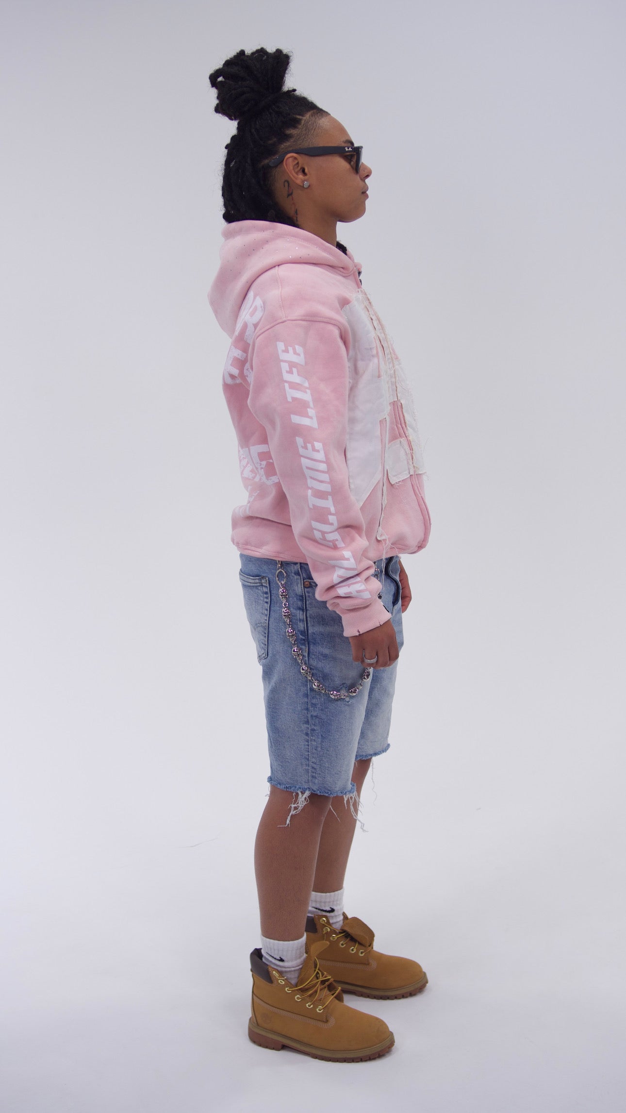 Pink “Members Only” zip-up