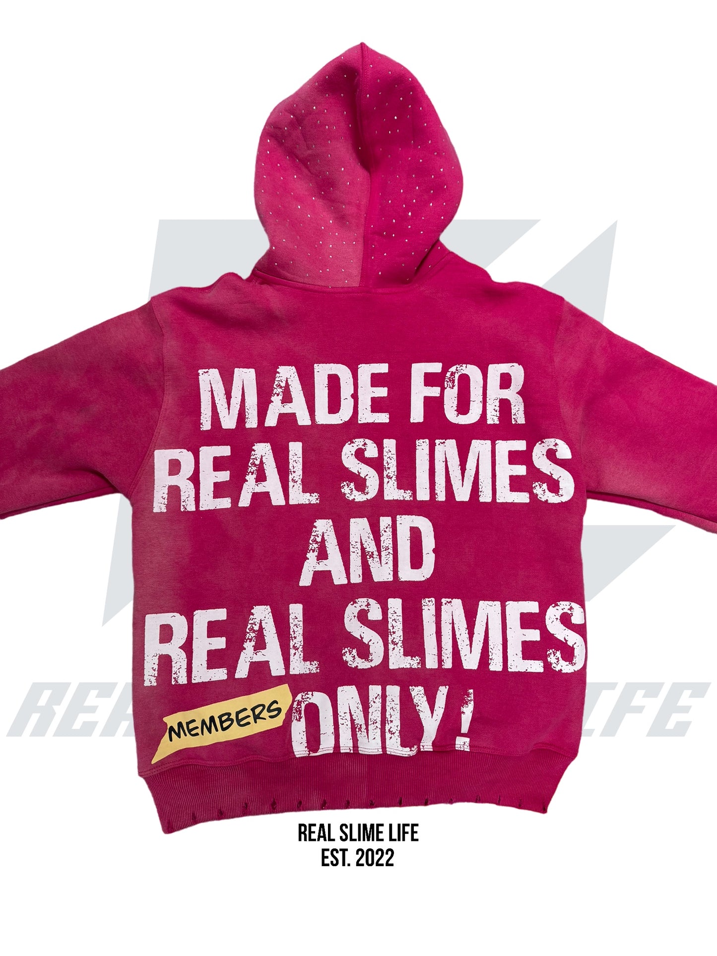 Pink “Members Only” zip-up